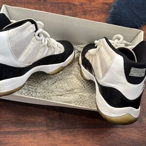 Air Jordan 11 Retro White Black Dark Concord Sneakers